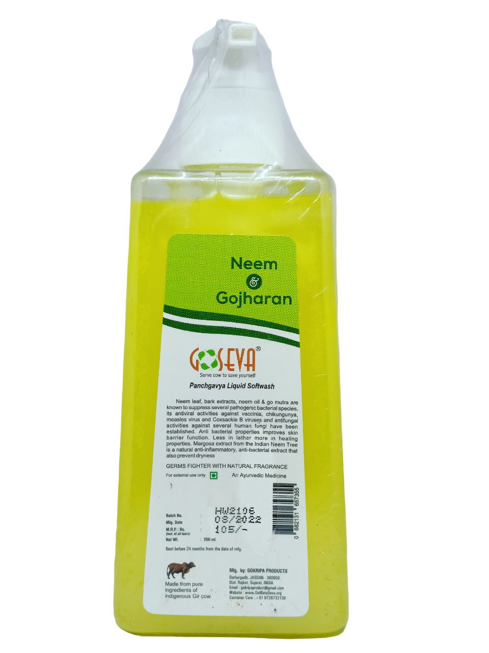 Goseva Neem Gojharan Hand Wash, 250ML