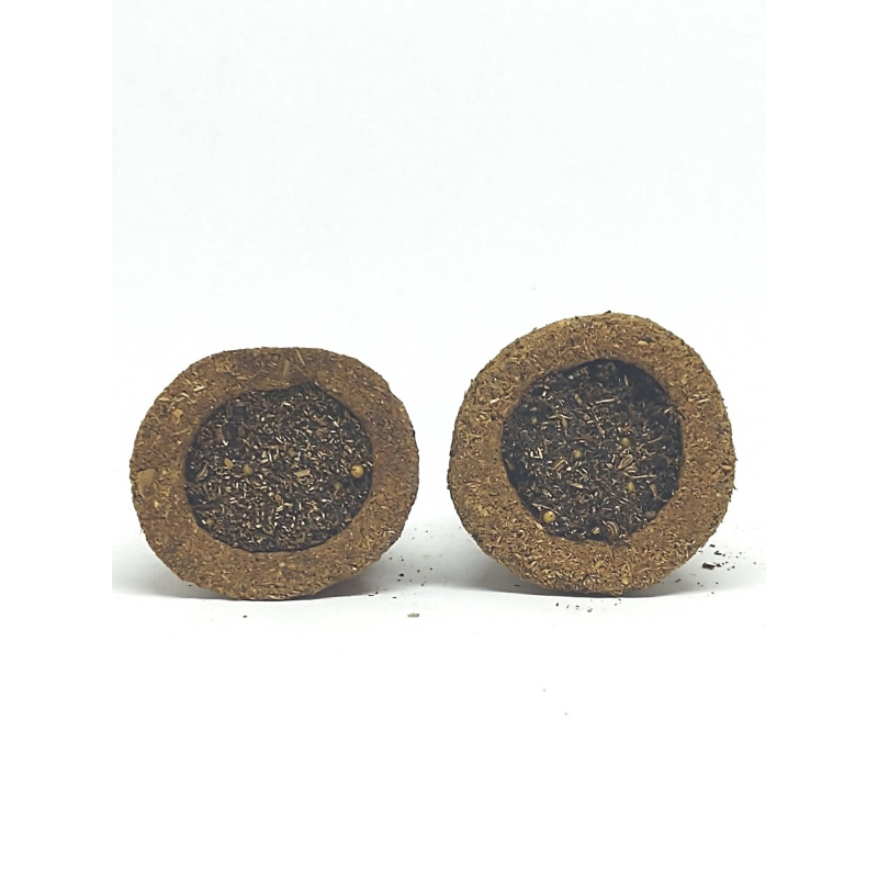 Cow Dung Sambrani Cups - 12 Cups