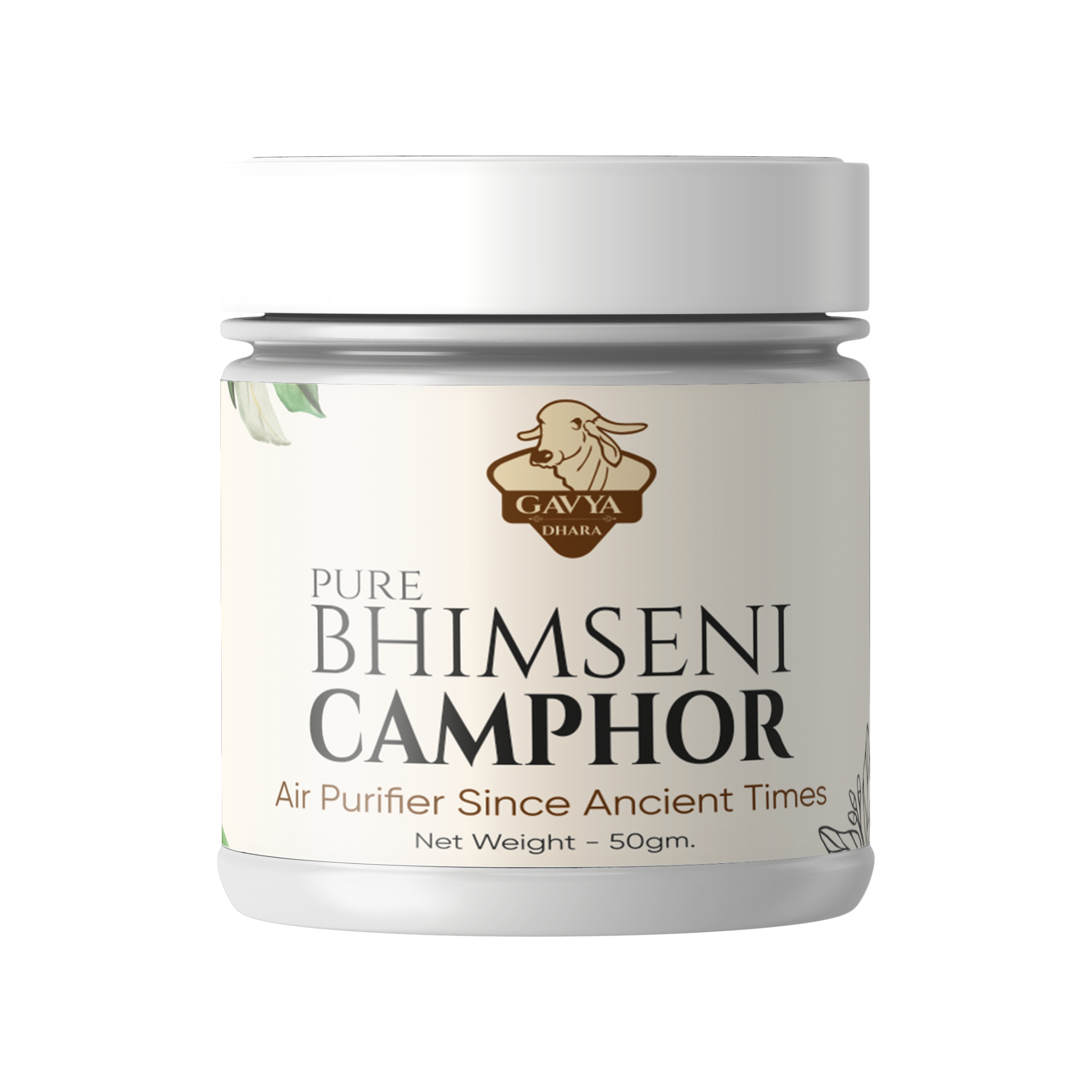 Bhimseni Kapoor, 50gm front view