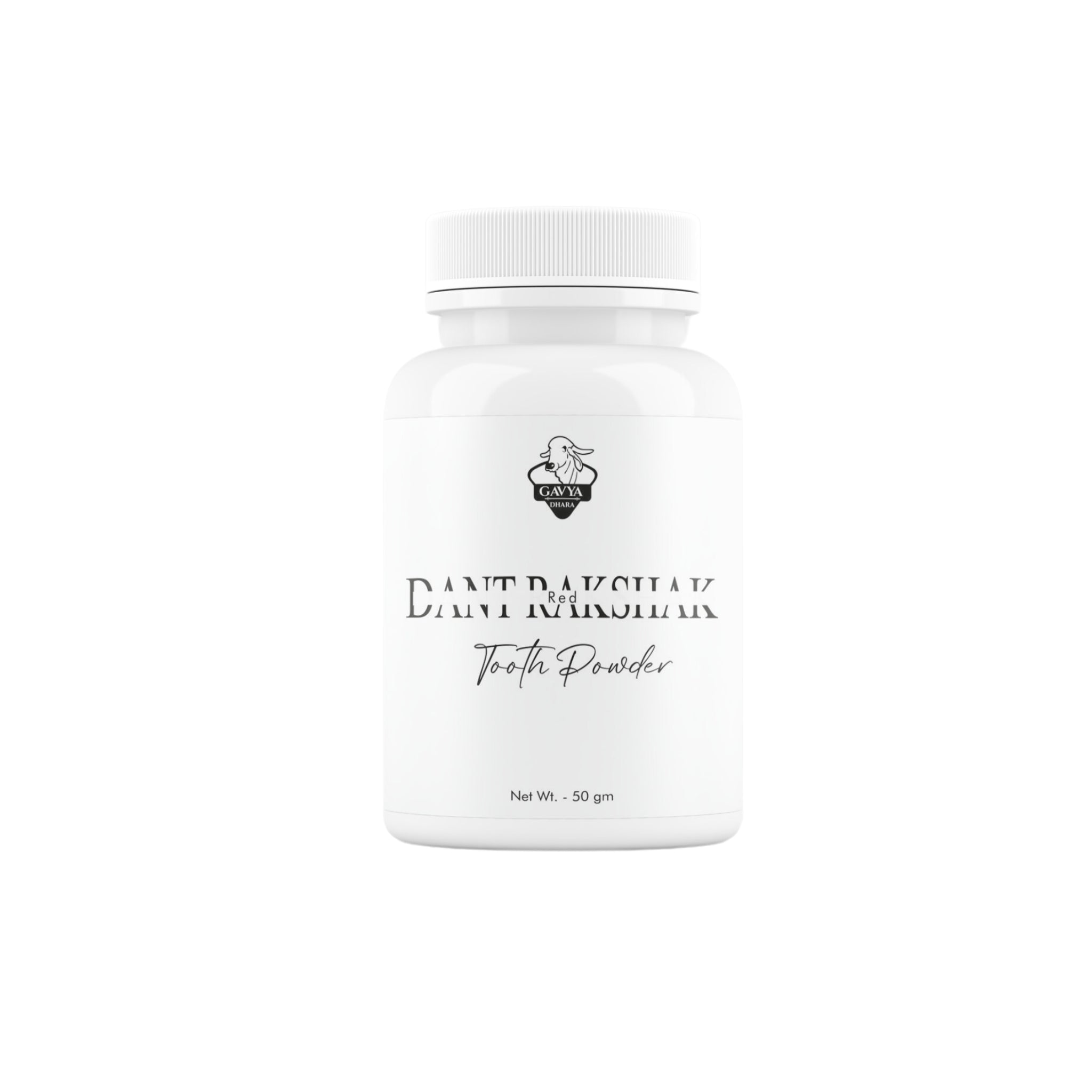 Gavyadhara Red Ayurvedic Tooth Powder, 50gm front view