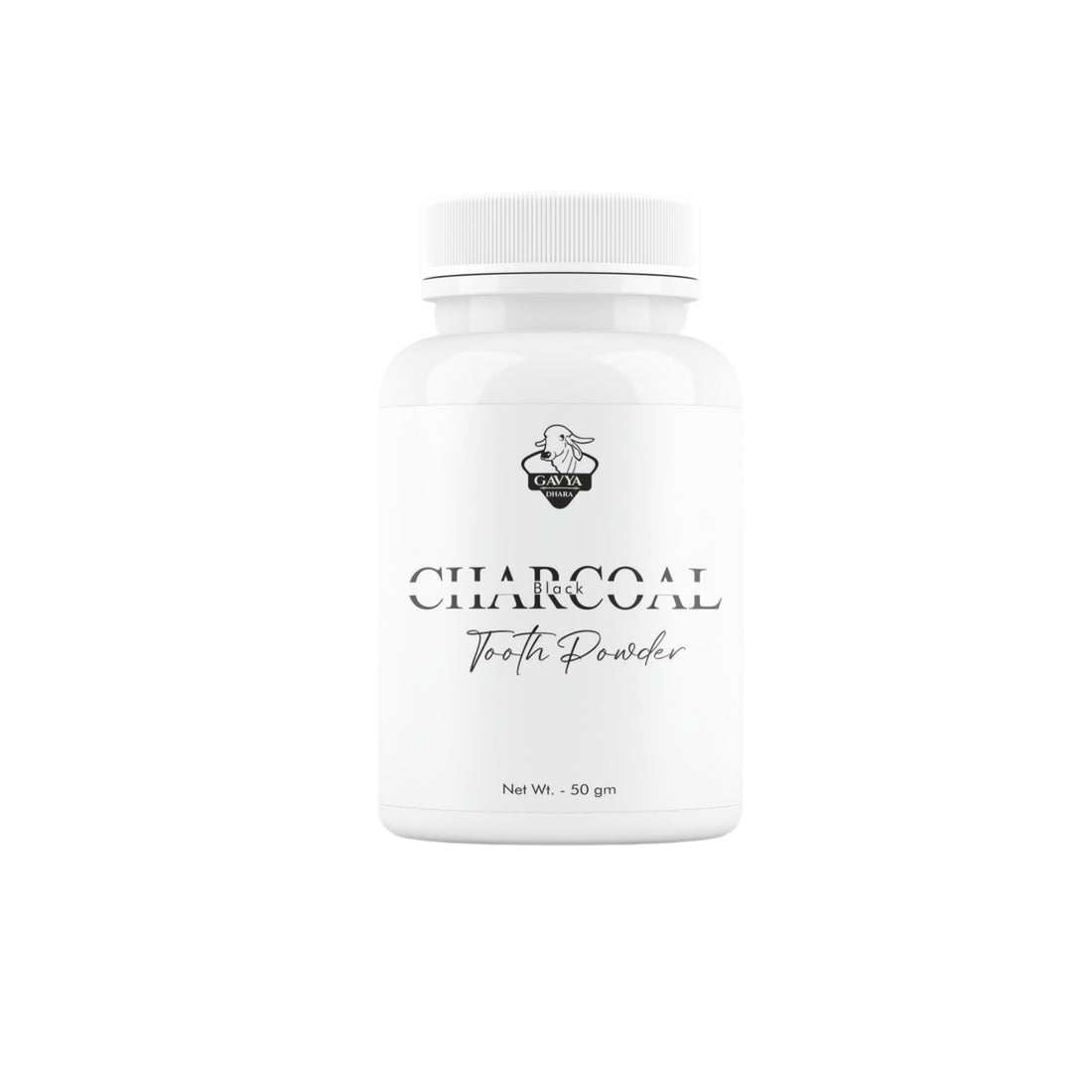 Gavyadhara Cow Dung Charcoal Tooth Powder, 50gm front view