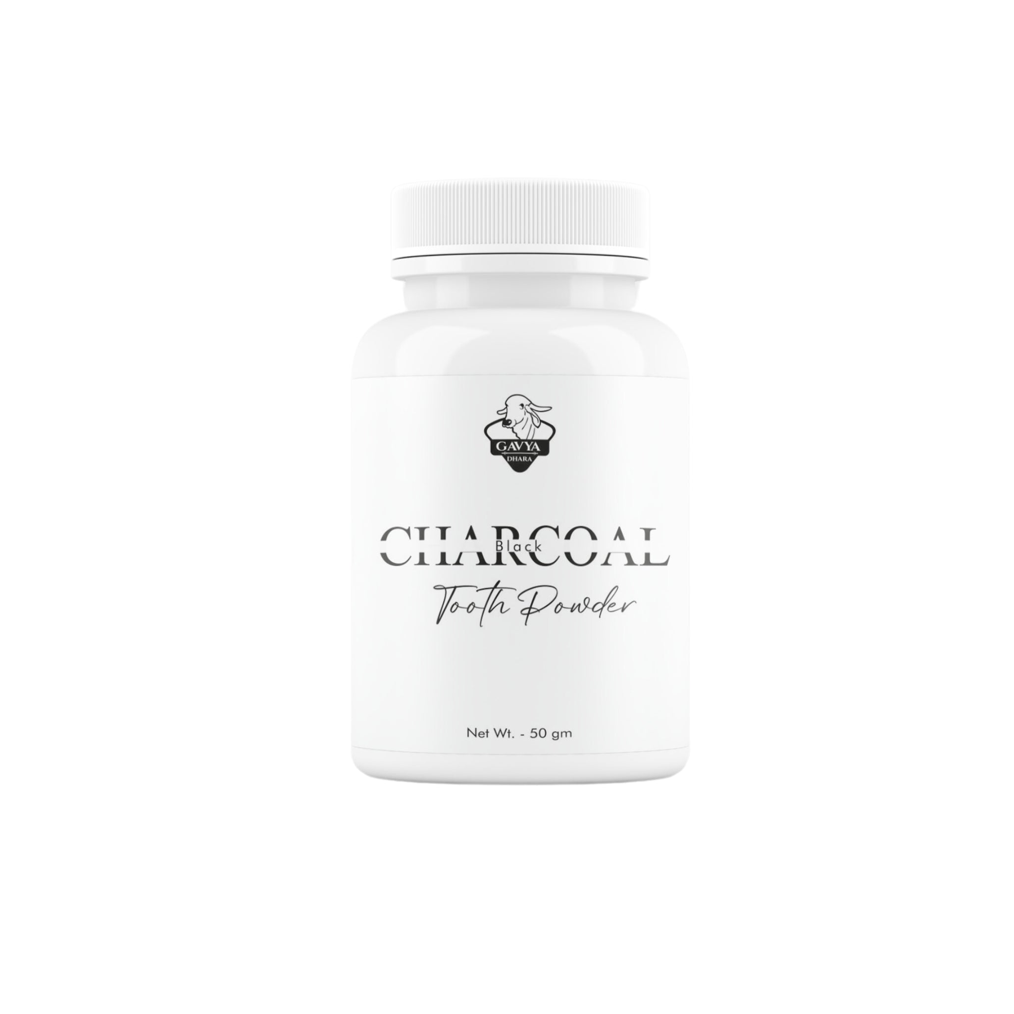 Gavyadhara Cow Dung Charcoal Tooth Powder, 50gm front view
