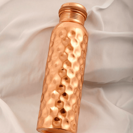 Pure Copper Bottle, 1000ml front view