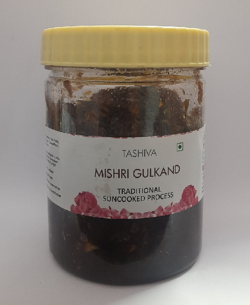 Natural Mishri Gulkand - Sun Cooked Process, 500gm front view