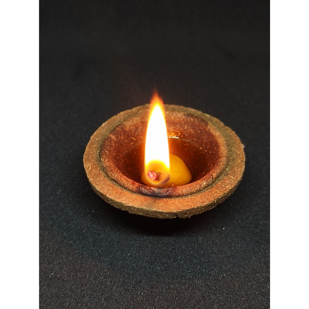 Cow Dung Diya (Pack of 25 Diya)
