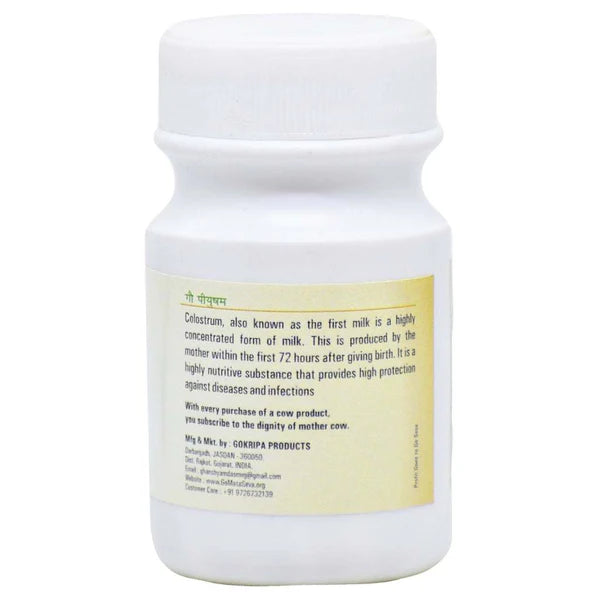 Goseva A2 Gir Cow Colostrum - 60 Capsules