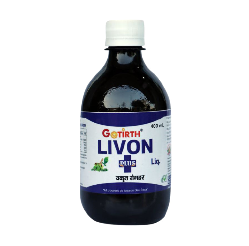 Gotirth Livon Plus Liquid for Liver Detox, 400ml front view