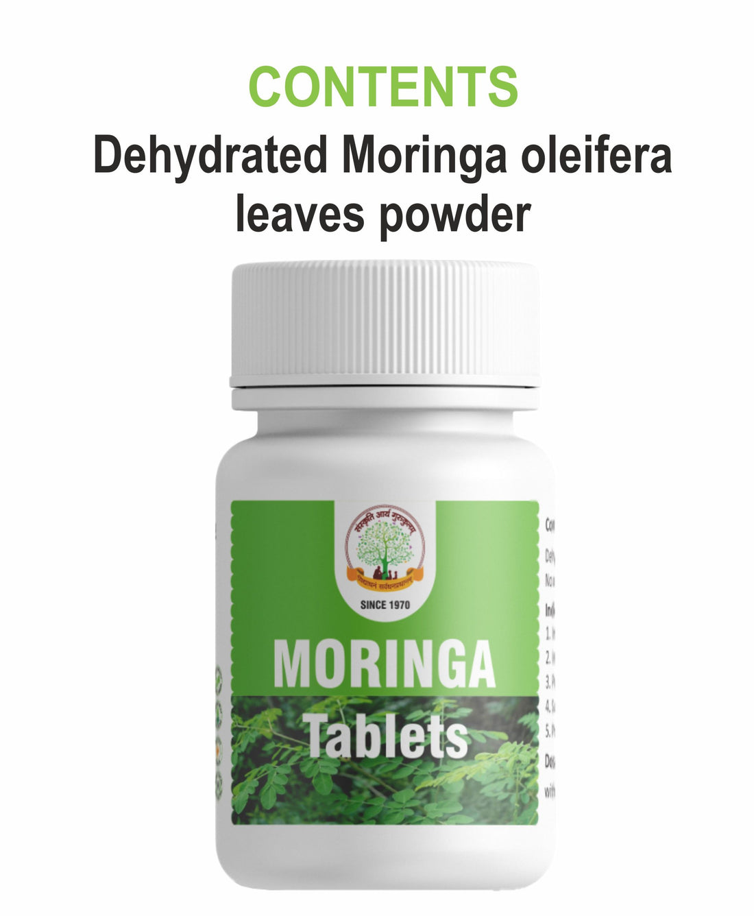 Moringa (Drumstick) Tablet, 60 Tablets front view