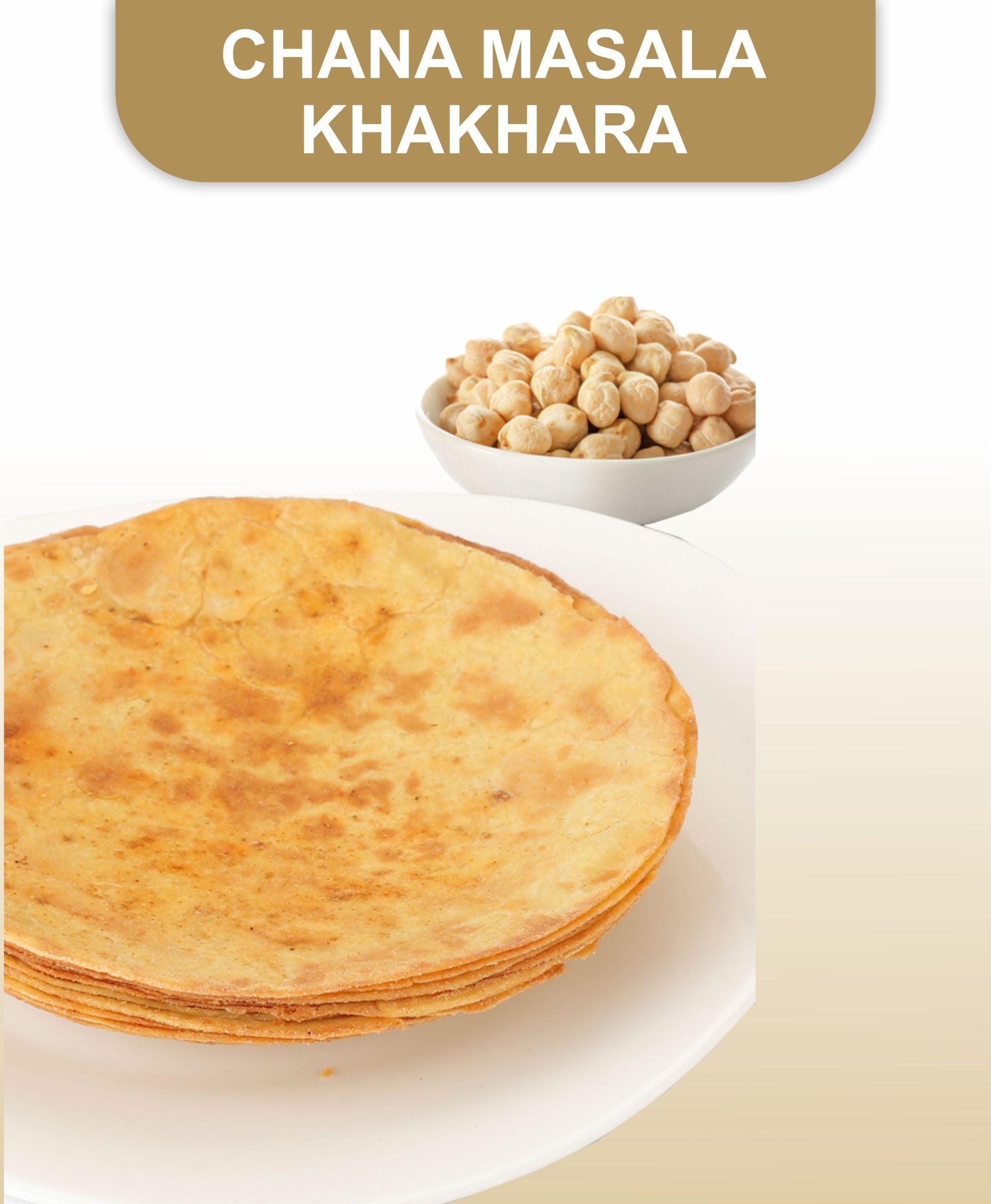 Gujarati Tasty Chana Masala Khakhra, 200gm