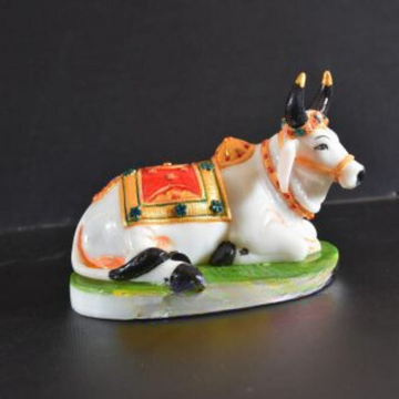 Shri Gaumata Sculpture - Length 13 CM, Height 10 CM front view