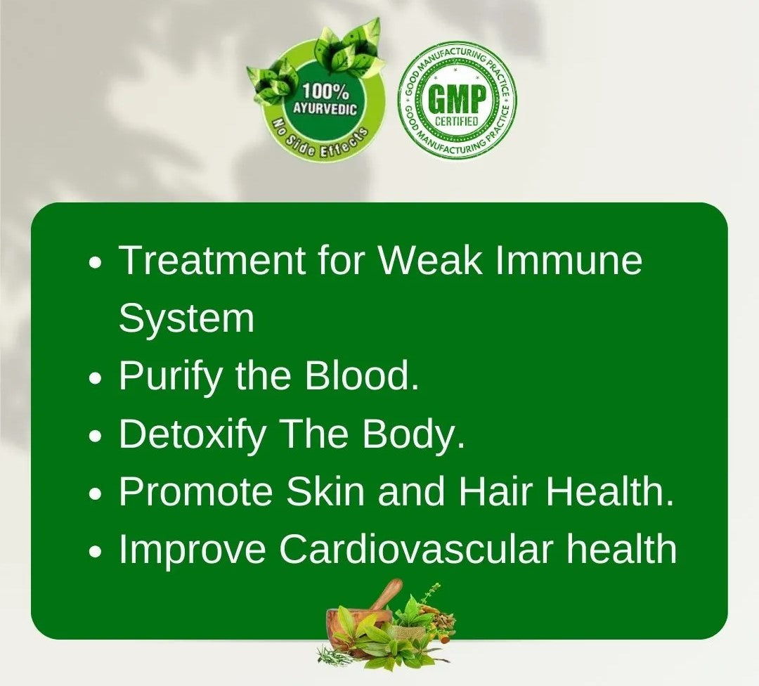 Gotirth Gausatvavati Tablet for Blood Purification, 40 Tablets