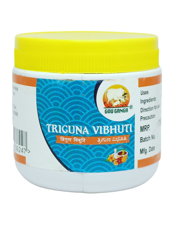 Gou Ganga Triguna Vibhuti, 50gm front view