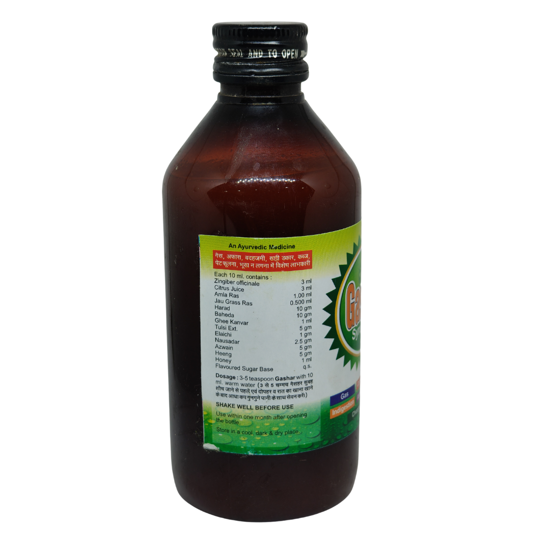 Panchsheel Gashar Tonic for Gastric Problems and Stomach Bloating, 200ml