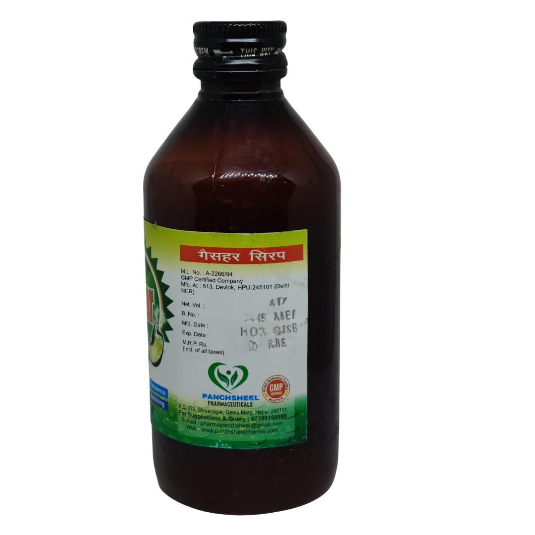 Panchsheel Gashar Tonic for Gastric Problems and Stomach Bloating, 200ml