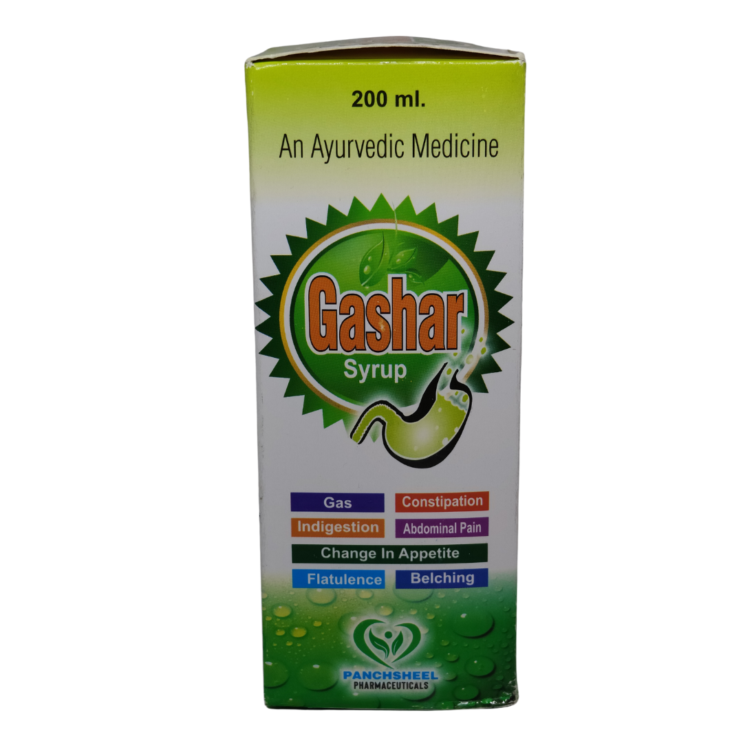 Panchsheel Gashar Tonic for Gastric Problems and Stomach Bloating, 200ml