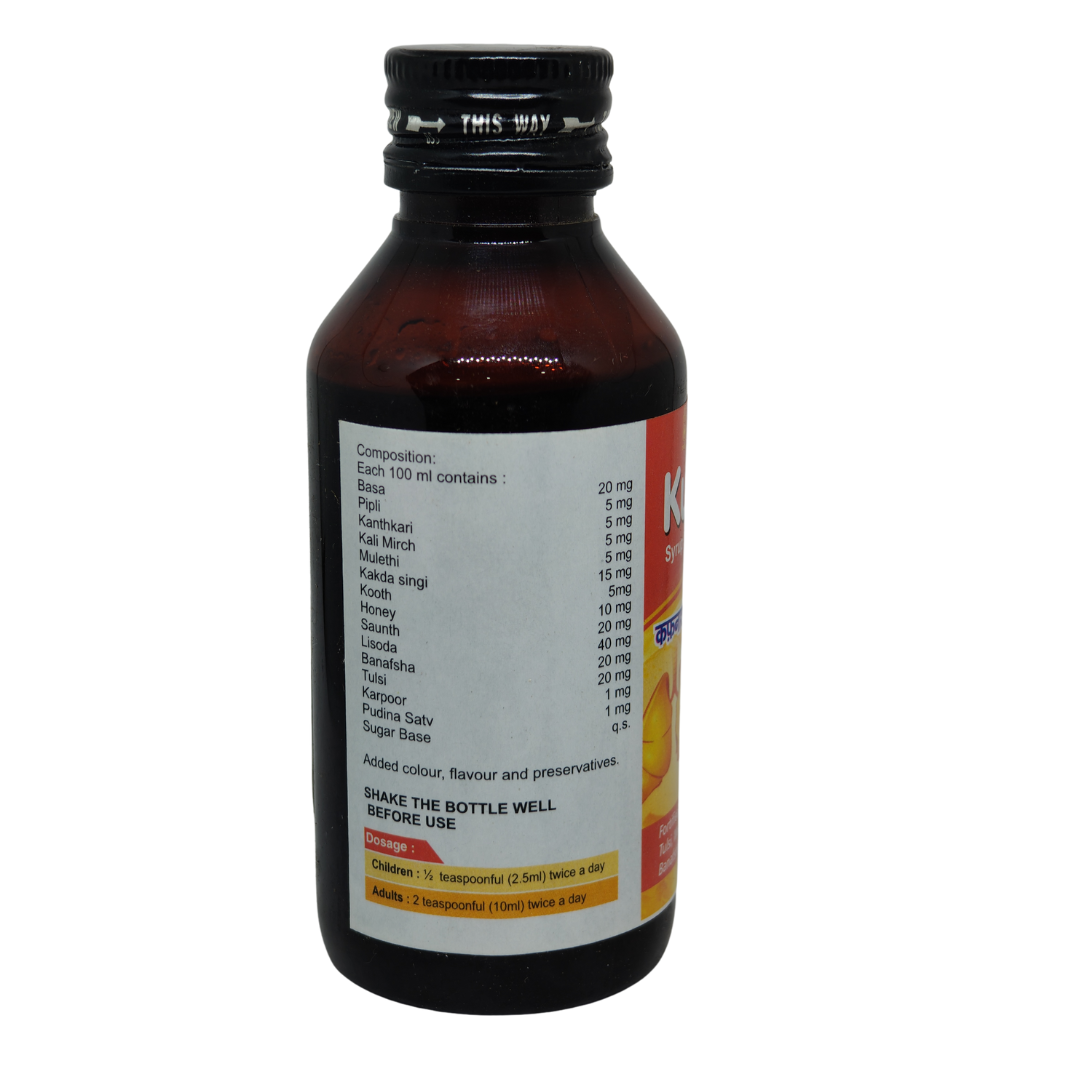 Panchsheel Kufnash Syrup for Cough and Respiratory Issues, 100ml