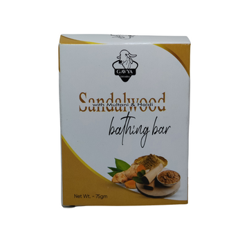 Gavyadhara Haldi Chandan Soap, 75gms front view