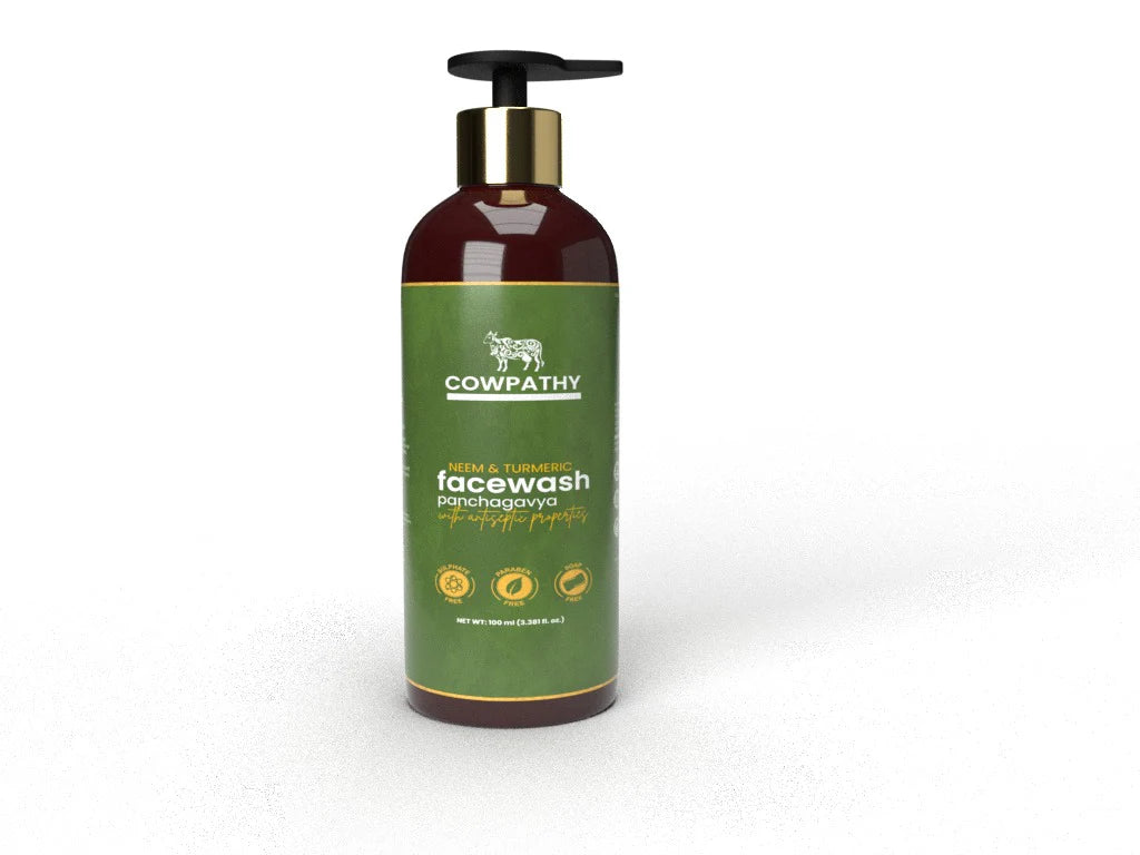 Cowpathy Neem & Turmeric Face Wash, 100ml