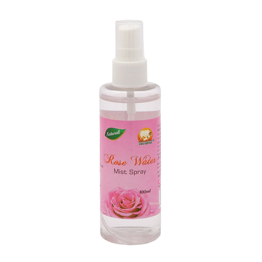 Gou Ganga Rose Water Spray Bottle, 100ml front view