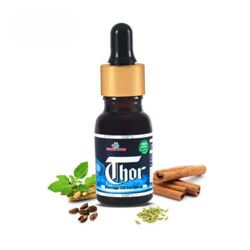 Surbhi Thor Massage Oil – Ayurvedic Support for Male Vitality & Performance (15ml Pack) front view