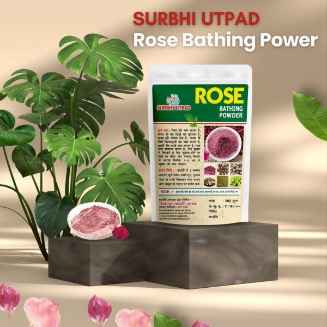 Surbhi Rose Bath Powder, 200gm