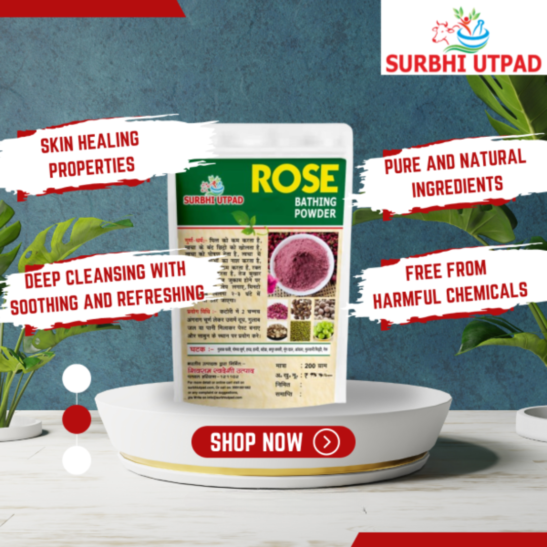 Surbhi Rose Bath Powder, 200gm