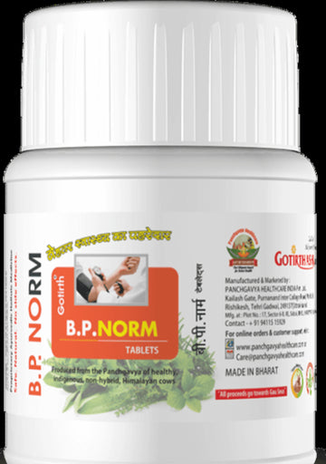 Gotirth Natural Blood Pressure Normalizer Tablet, 40 Tablets front view