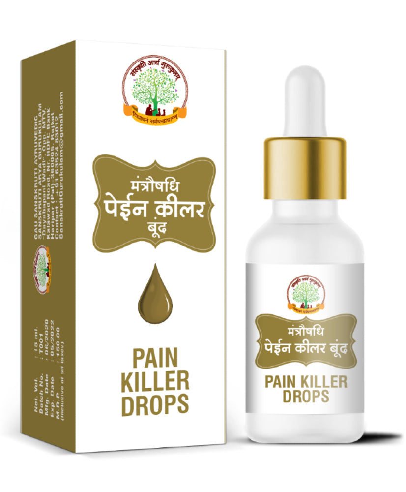 Herbal Pain Killer Drops, 15ml front view