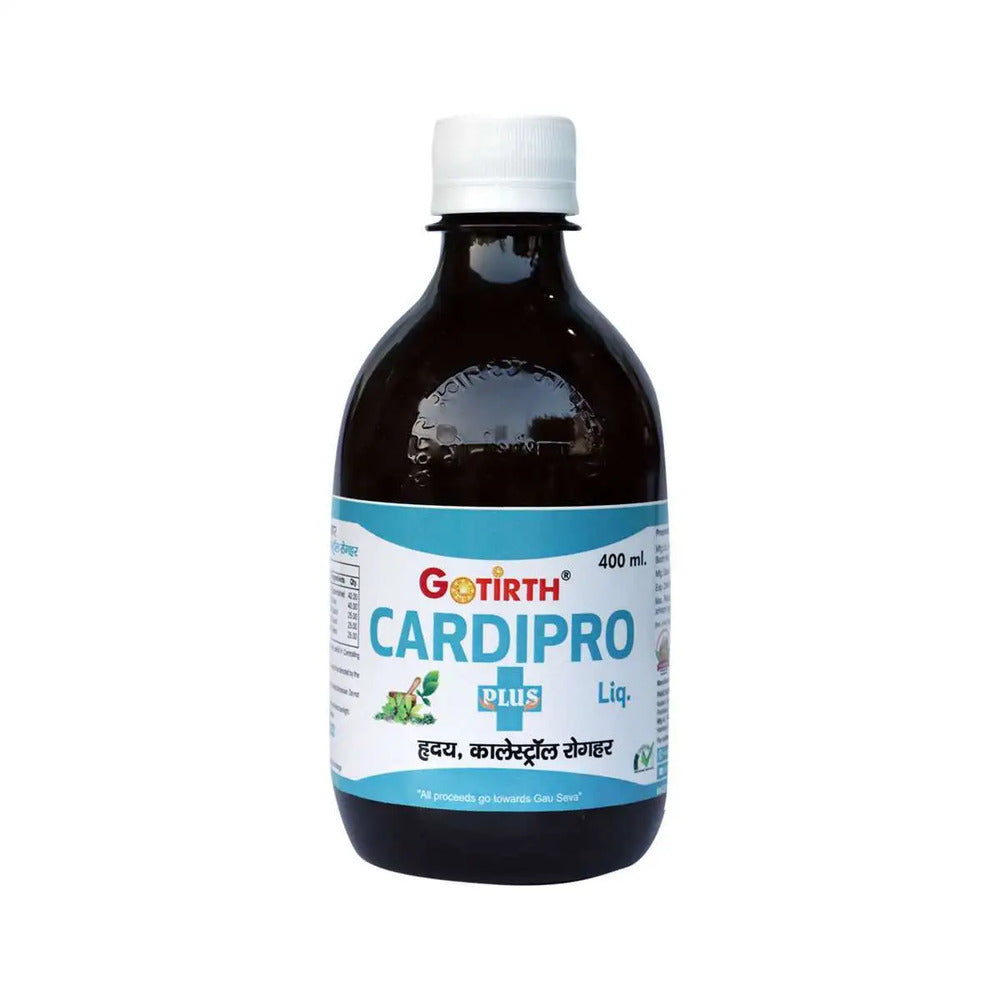 Gotirth Cardipro Plus Cardiovascular Tonic - Heart Protection, 400ml front view