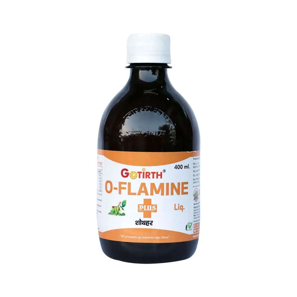 Gotirth O-Flamine Gomutra Ark for Liver & Inflammation, 400ml front view
