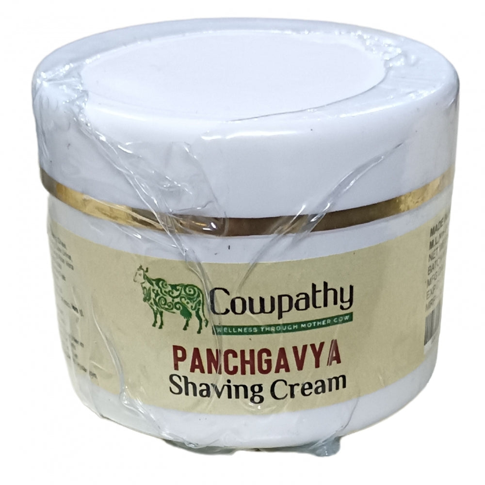 Cowpathy Panchagavya Herbal Shaving Cream, 50gm front view