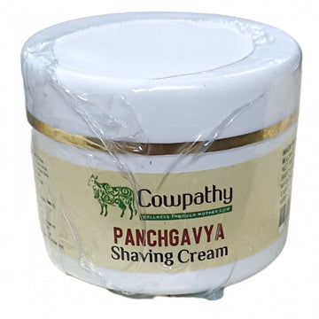 Cowpathy Panchagavya Herbal Shaving Cream, 50gm front view