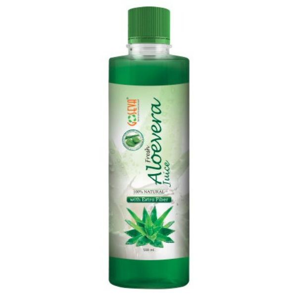 Aloe Vera Juice with Fiber, 500ml front view