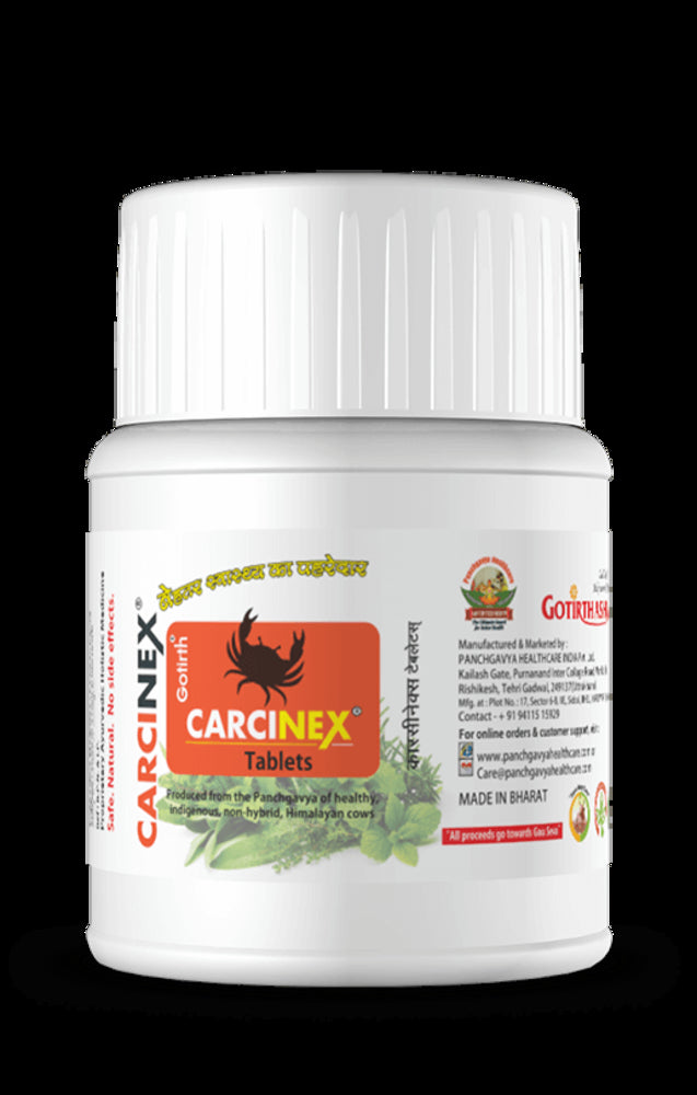 Carcinex Gomutra Tablet for Cancer, 40 Tablets front view