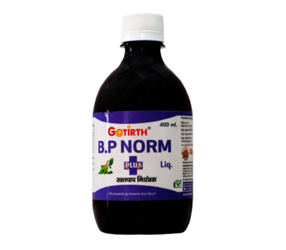 Gotirth Natural Blood Pressure Normalizer Gomutra Ark, 400ml front view