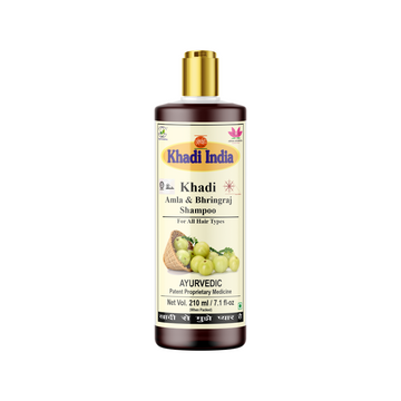 Khadi Amla Bhringraj Shampoo, 210ml front view