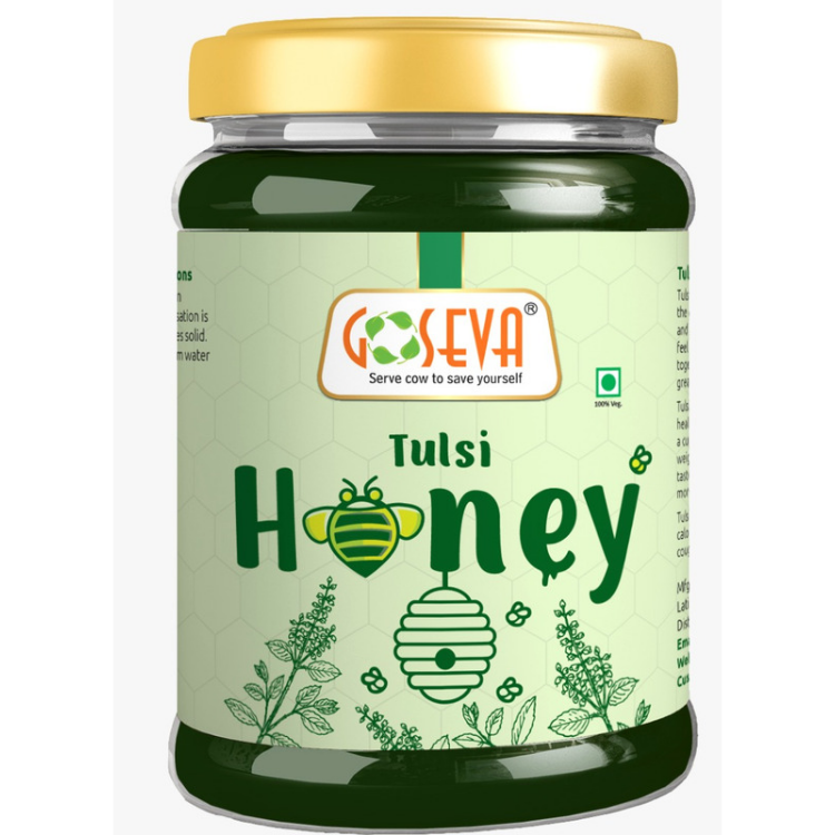 Goseva Tulsi Honey, 350GM front view