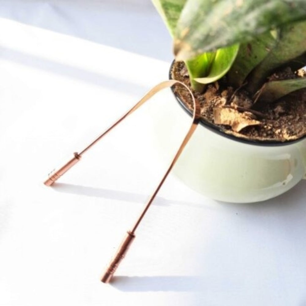 Tongue Cleaner Made with Pure Copper front view