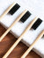 Activated Charcoal Bamboo Toothbrush – Whitens Teeth & Fights Bacteria Naturally (Pack of 3) front view