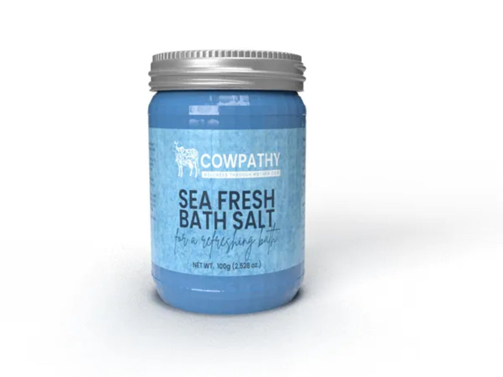 Cowpathy Sea Fresh Bath Salt, 100gm front view