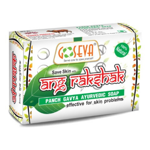 Goseva Angrakshak Cow Dung Soap, 75gm front view