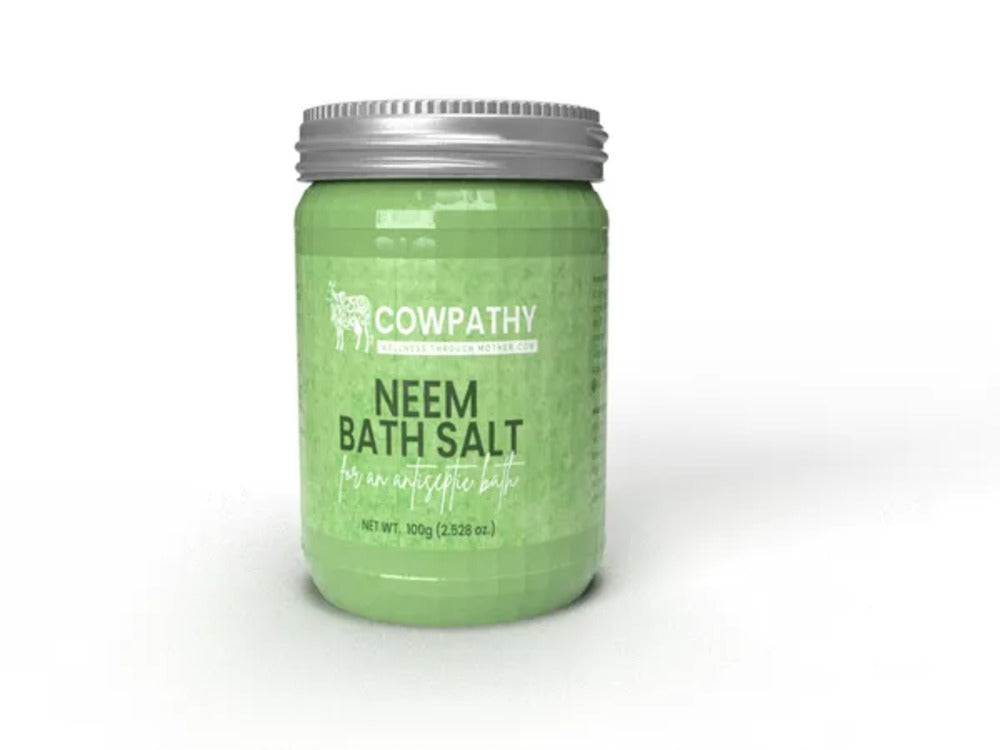 Cowpathy Neem Bath Salt, 100gm front view