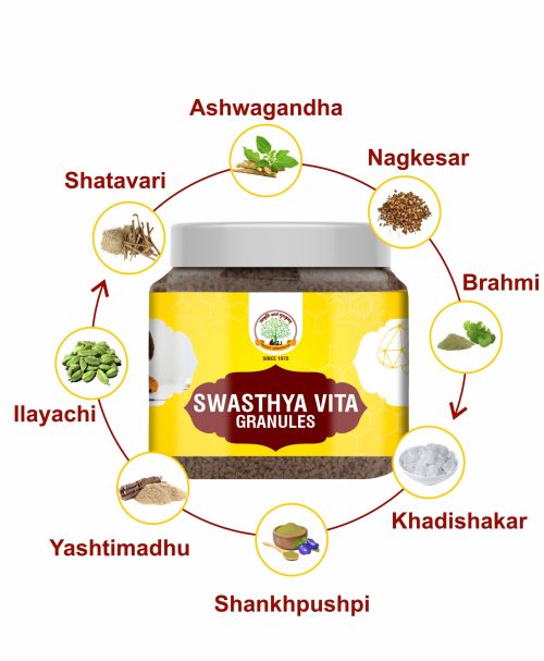 Gau Sanskruti Swasthya Vita Granules for Kids – Daily Nutrition & Wellness Support, 250gm (Pack of 3)