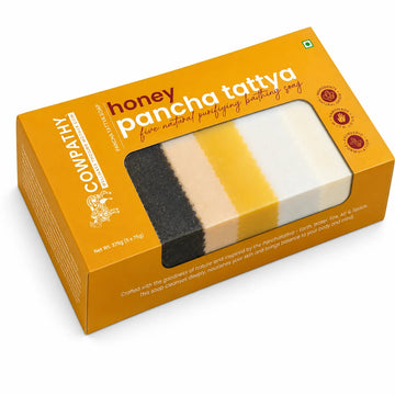 Cowpathy Pancha Tattva Soap with Honey | Enriched with All Five Panchagavya Elements & Honey | Nature's Complete Skin Care, 100gm