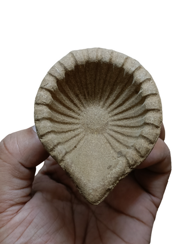 Designer Cow Dung Diya (Pack of 10 Diya)