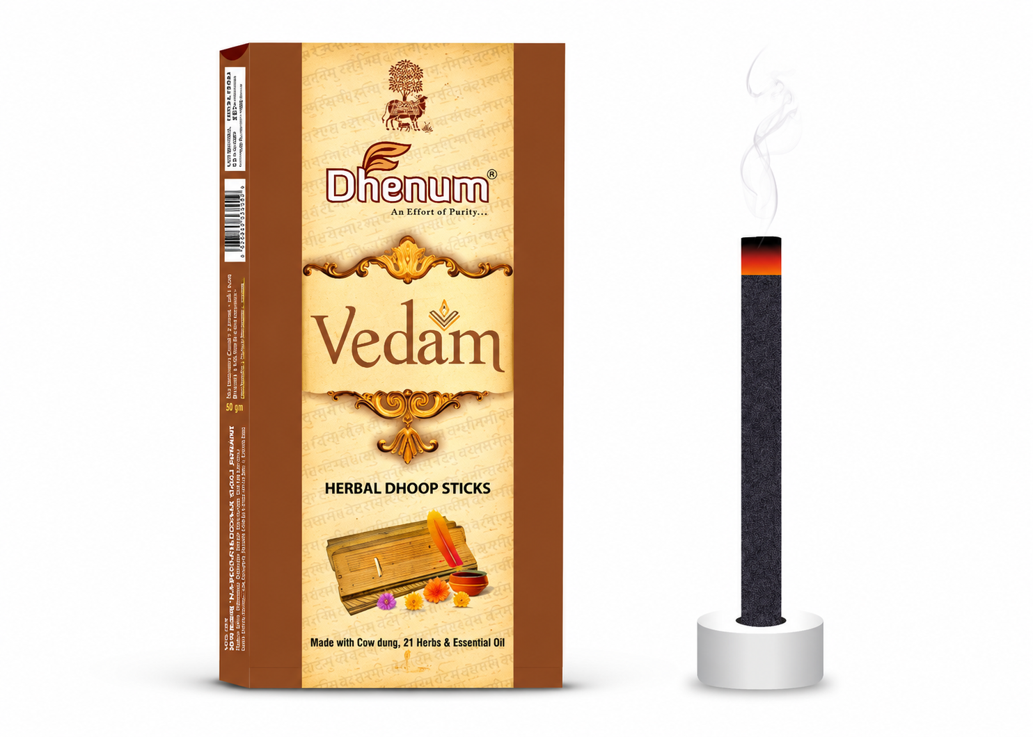 Dhenum Vedam Panchagavya Dhoop Stick, 50gms