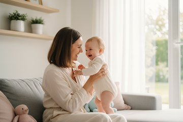 don't include products image, add baby and mom image.