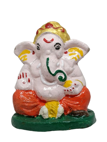 Ganesh Ji made with Cow Dung, 4 Inches