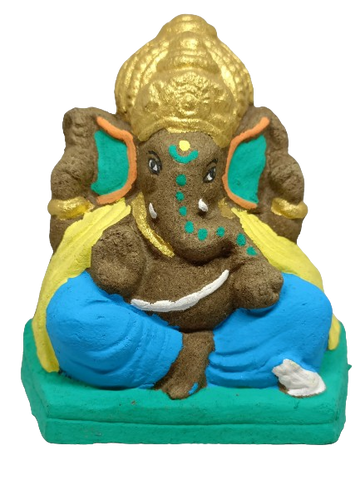 Ganesh Ji made with Cow Dung, 6 Inches