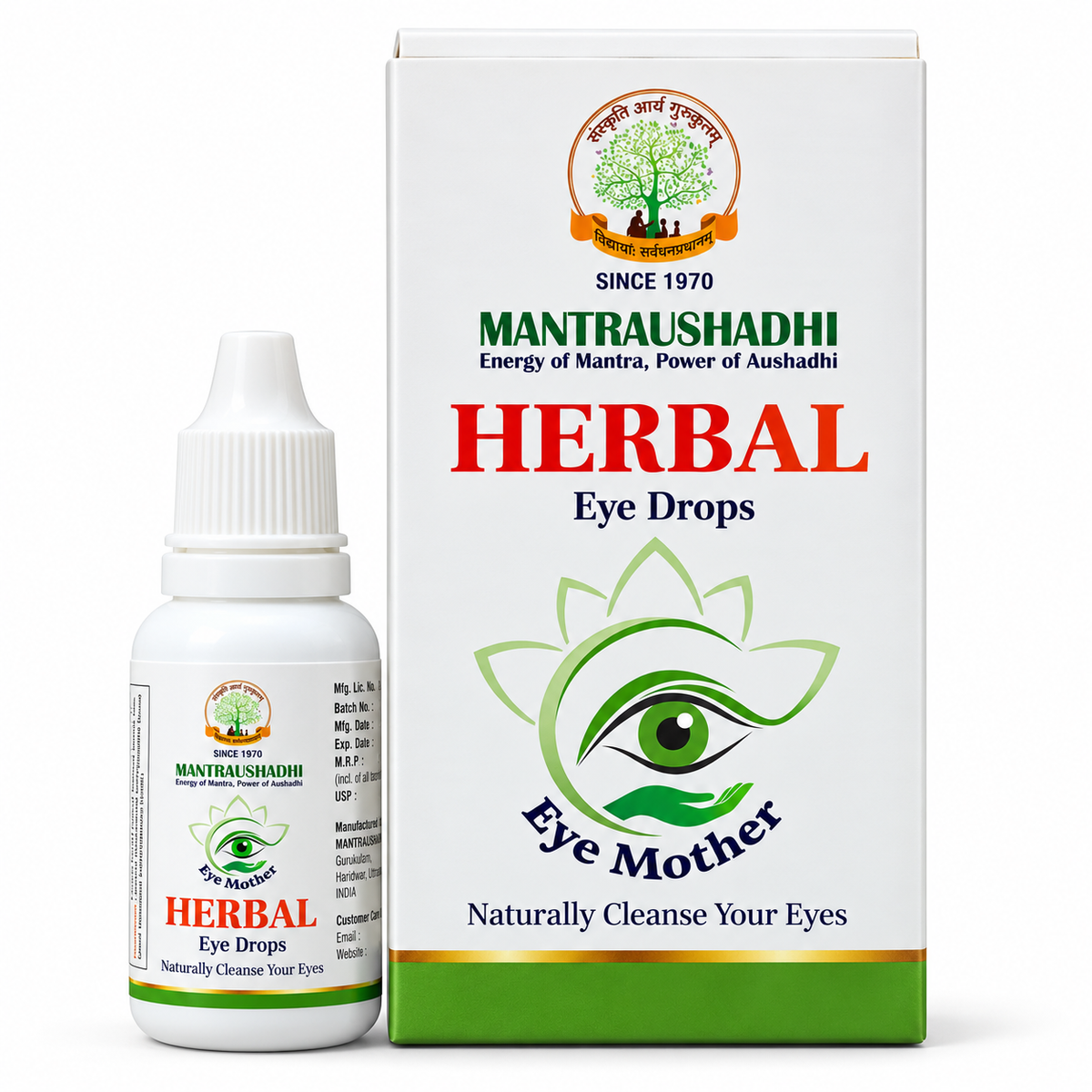 Gau Sanskruti Herbal Eye Drops - Ayurvedic Care for Eye Wellness & Everyday Eye Care, 10ml